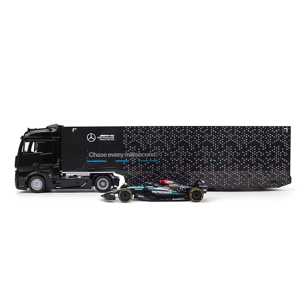 (2024) F1 Die-cast Hauler + Mercedes W15 #63 George Russel 1:43