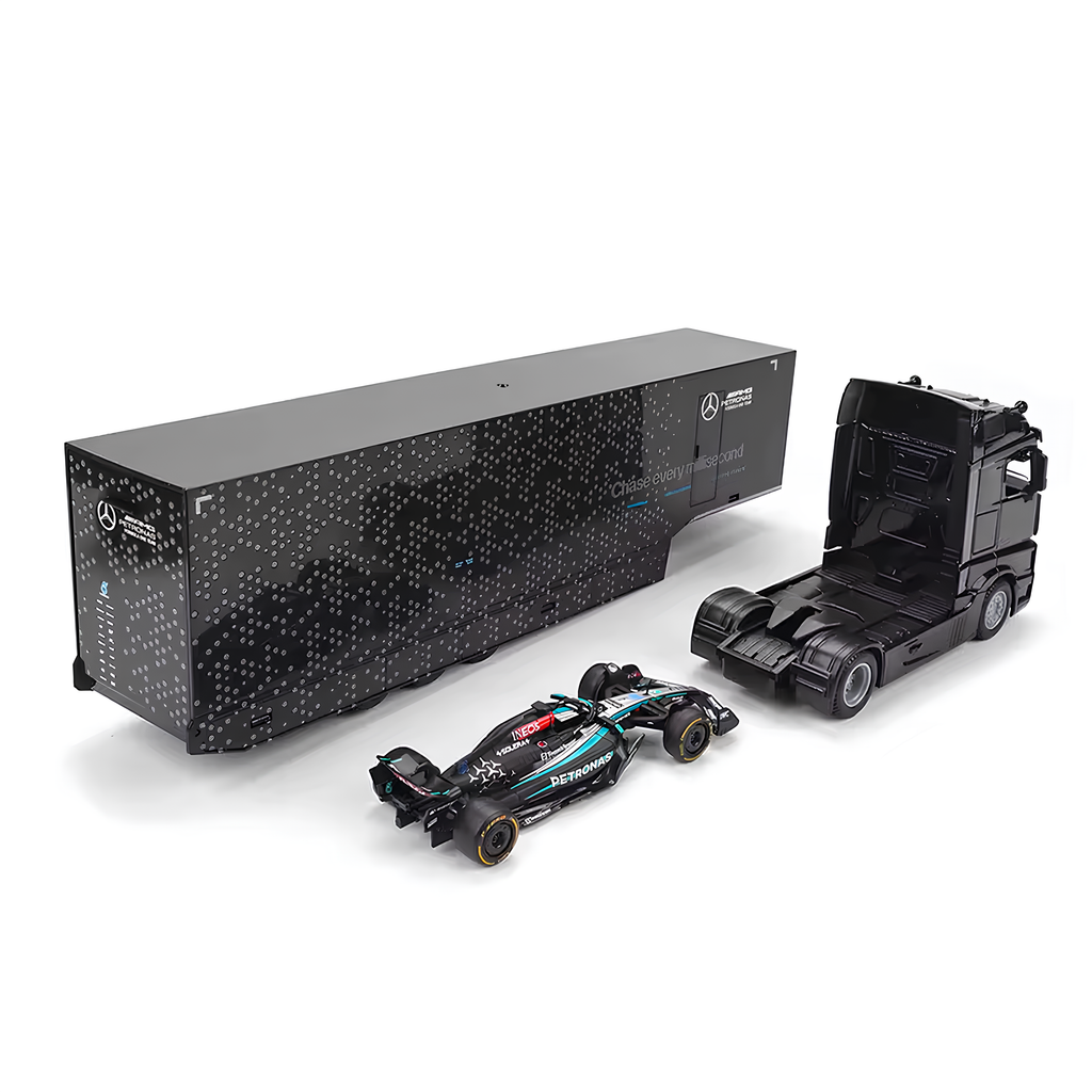 (2024) F1 Die-cast Hauler + Mercedes W15 #63 George Russel 1:43