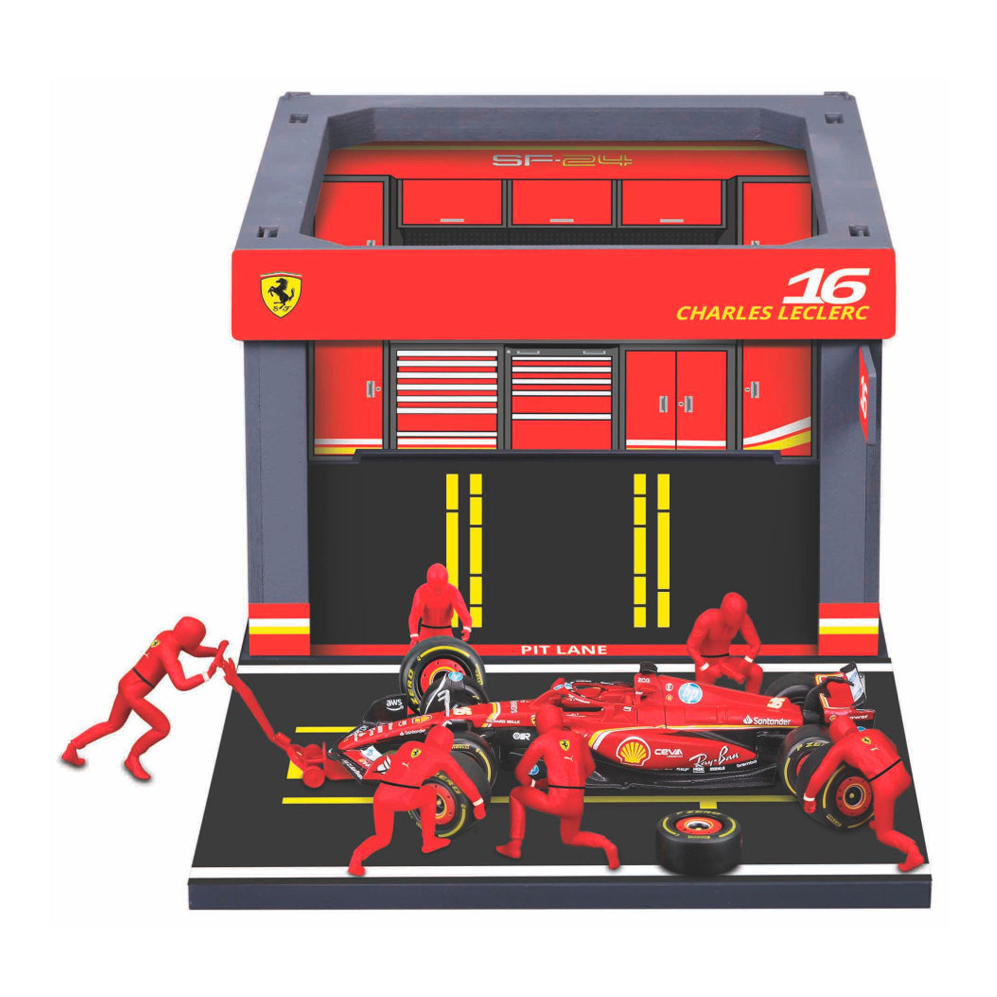 (2024) F1 Die-cast Boxes Pit Pass Escala 1:43