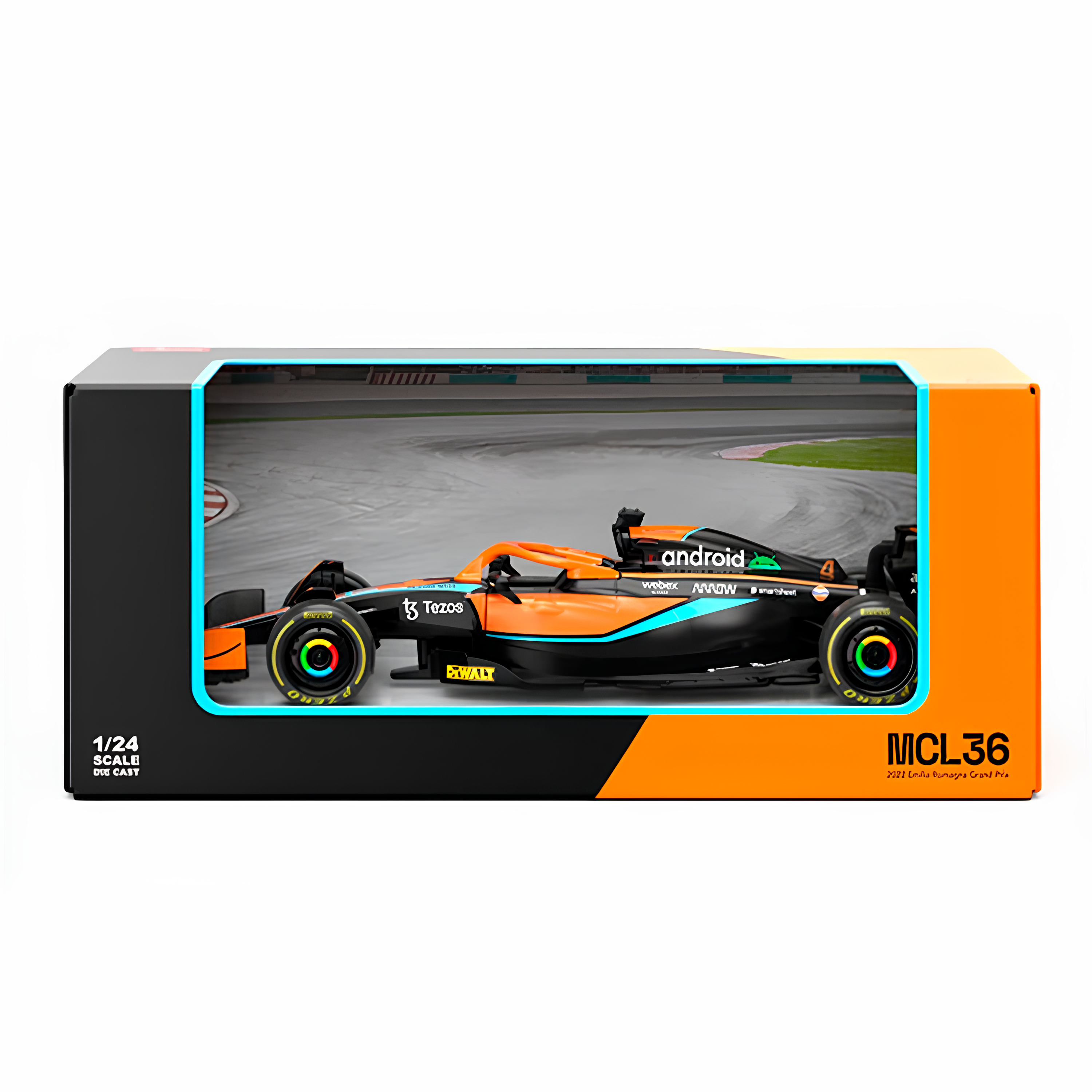 Miniatura Fórmula 1 McLaren MCL36 #4 Lando Norris 1:24