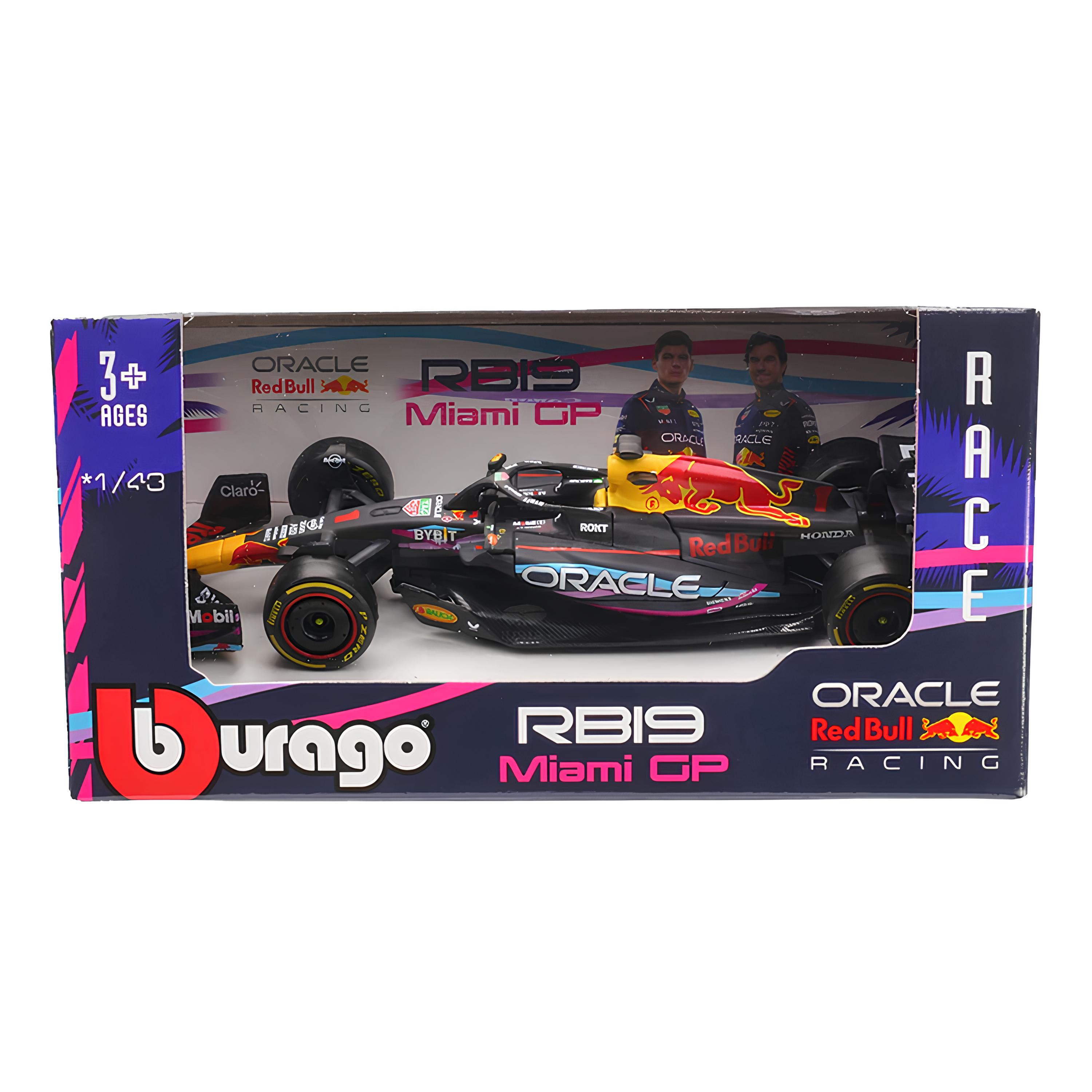 (2023) F1 Die-cast Red Bull Racing RB19 Miami GP #1 Max Verstappen 1:43