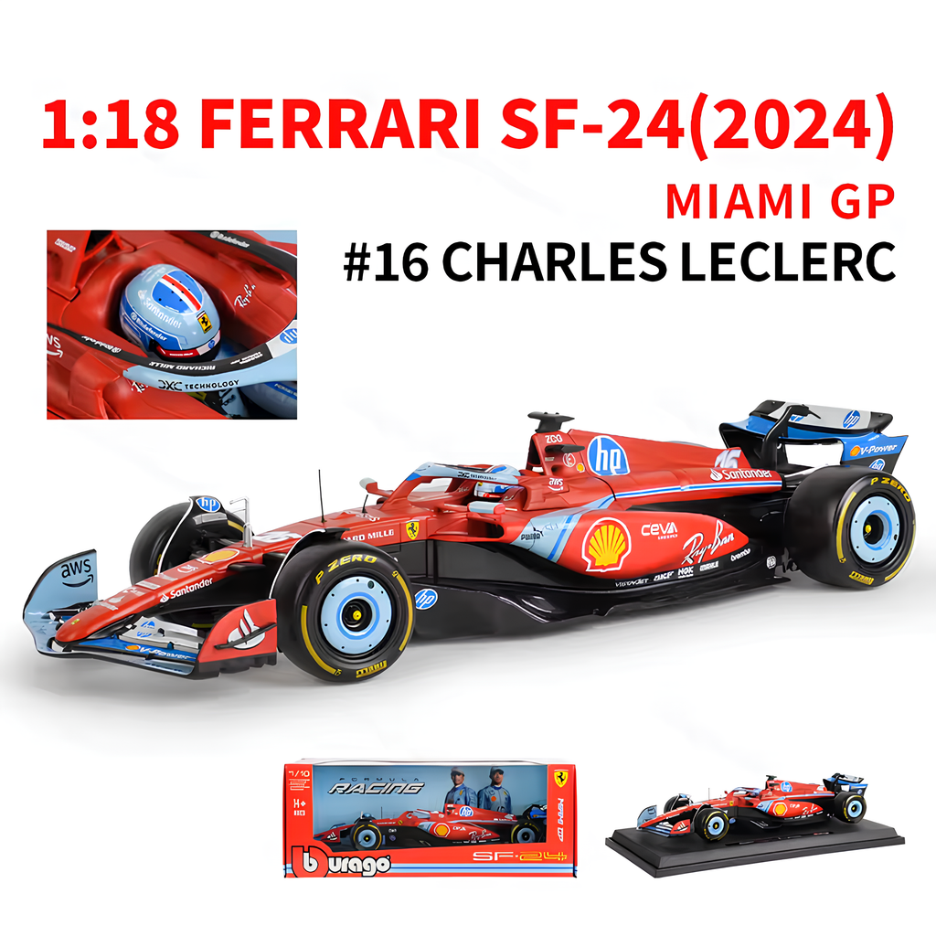 (2024) F1 Die-cast Ferrari SF-24 Miami 1:18