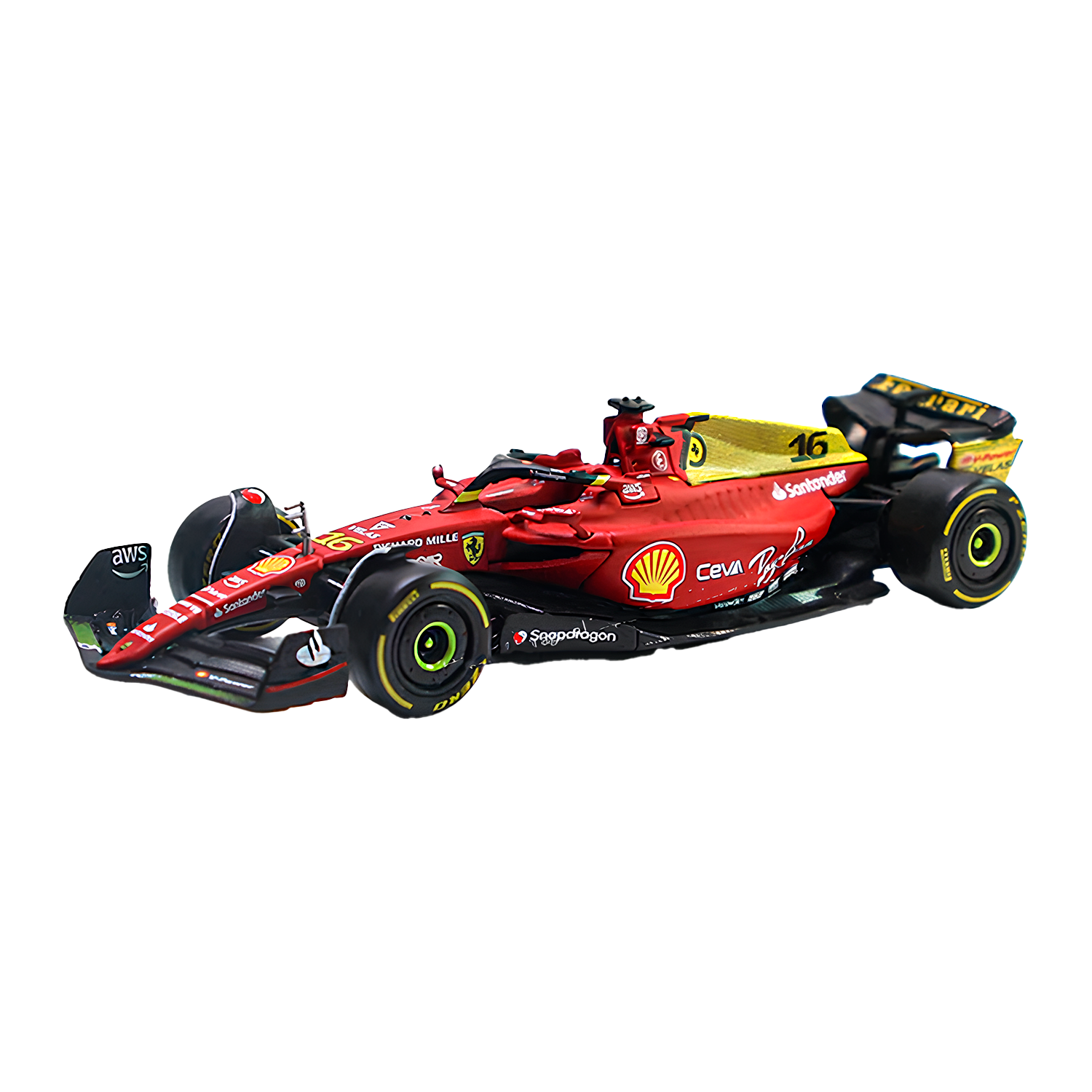 (2022) F1 Die-cast Ferrari F1-75 Edição Comemorativa GP Monza #55 Carlos Sainz