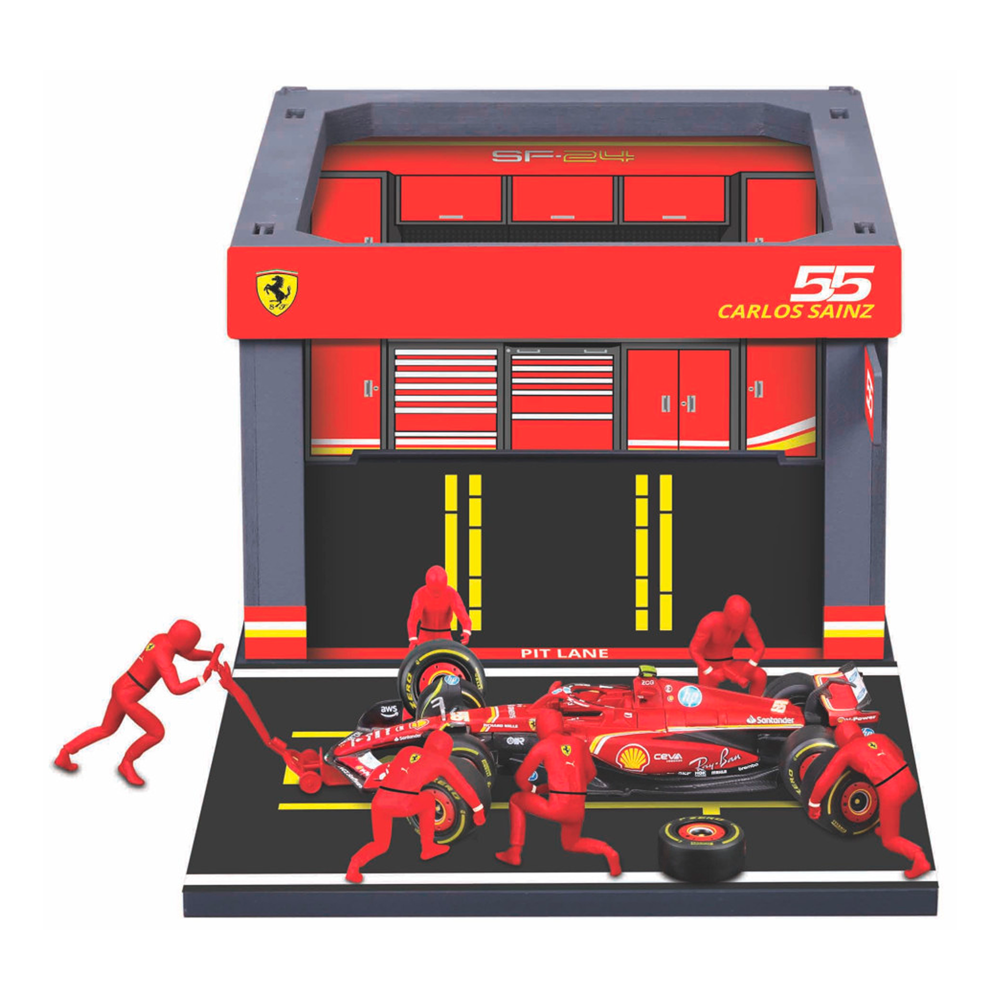 (2024) F1 Die-cast Boxes Pit Pass Escala 1:43