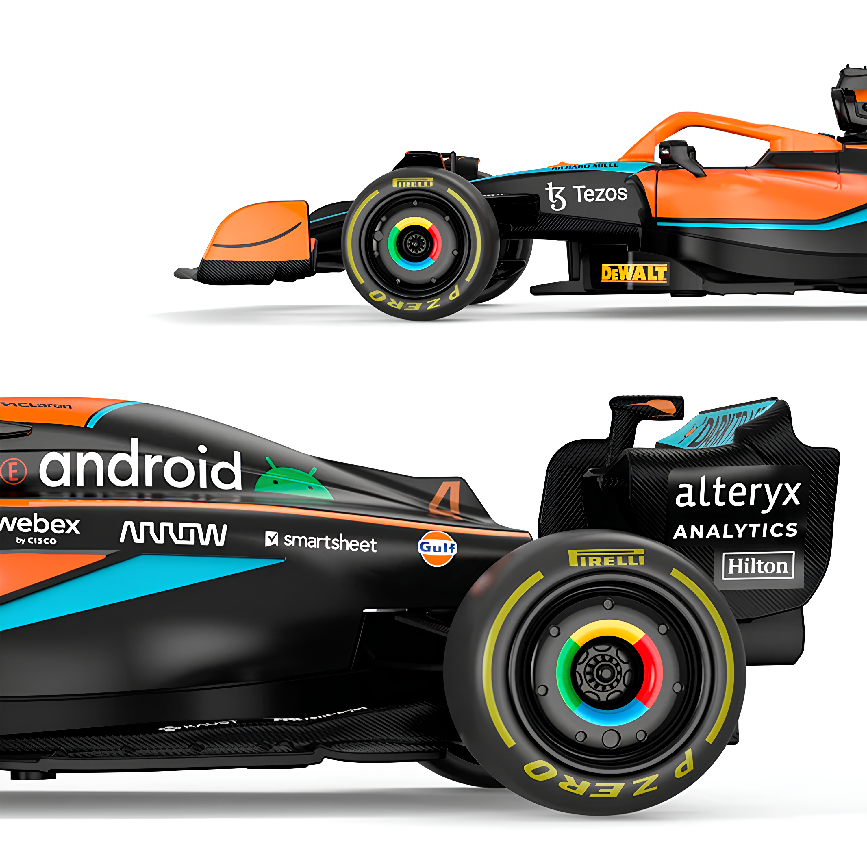 Miniatura Fórmula 1 McLaren MCL36 #4 Lando Norris 1:24