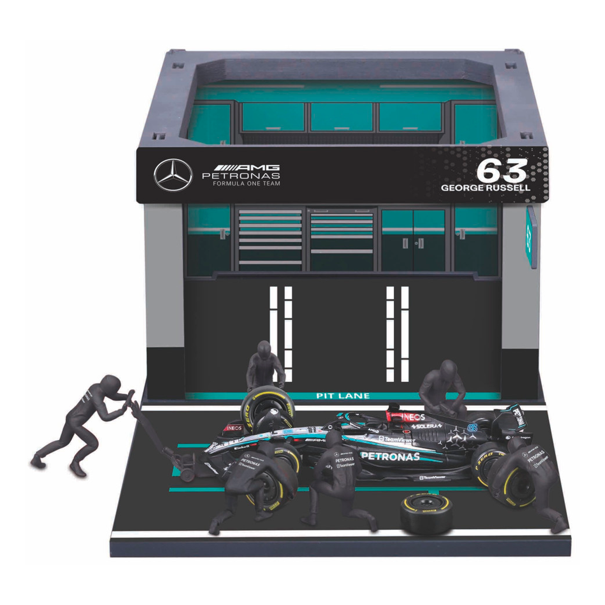 (2024) F1 Die-cast Boxes Pit Pass Escala 1:43