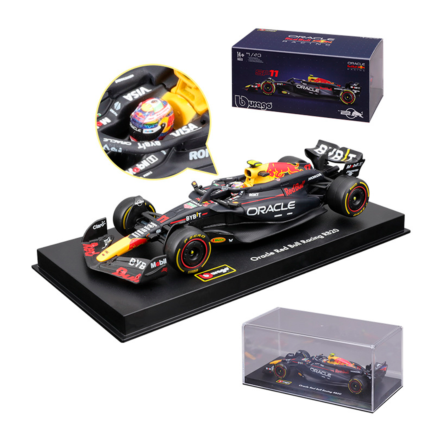 (2024) F1 Die-cast Red Bull Racing RB20 #11 Sergio Pérez 1:43
