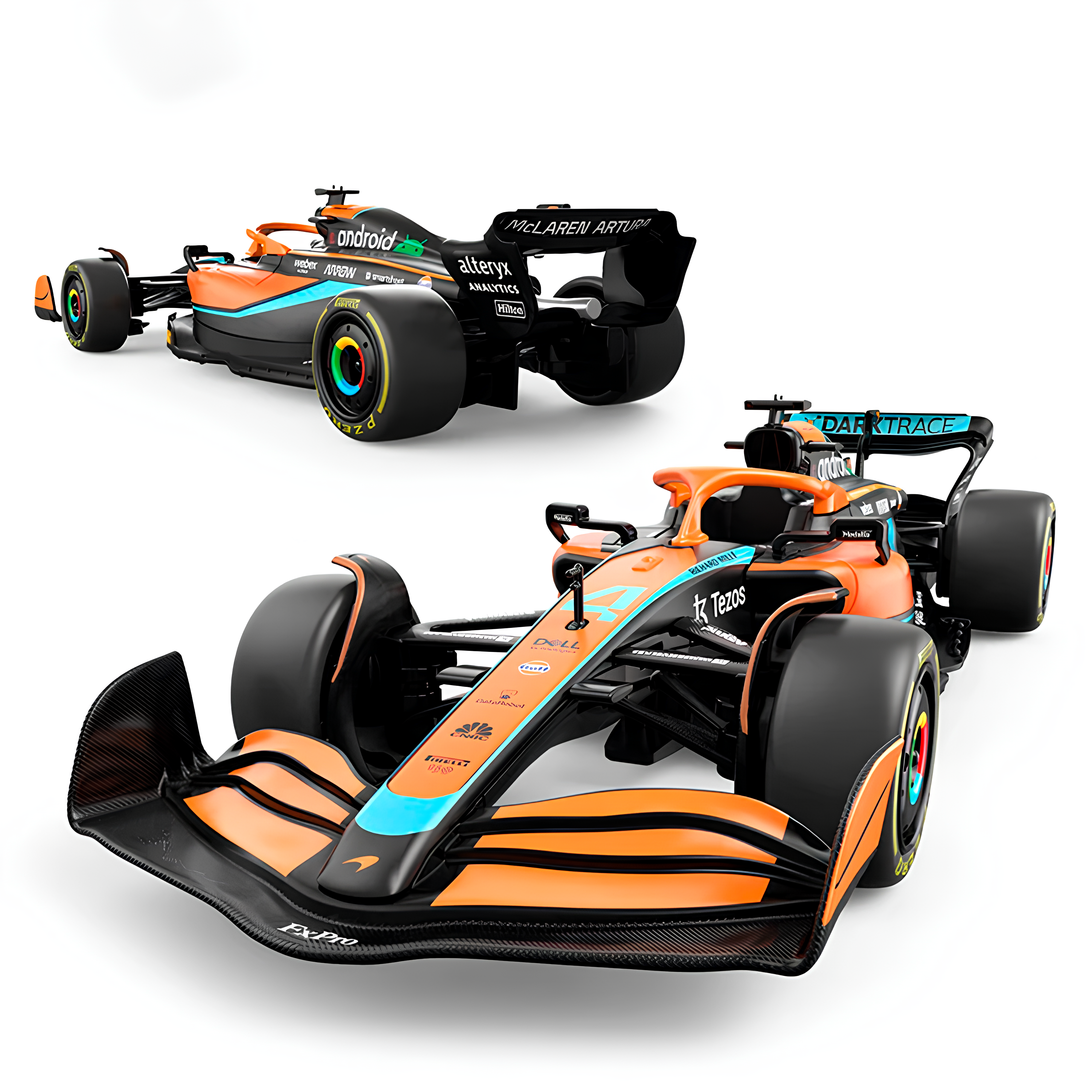 Miniatura Fórmula 1 McLaren MCL36 #4 Lando Norris 1:24