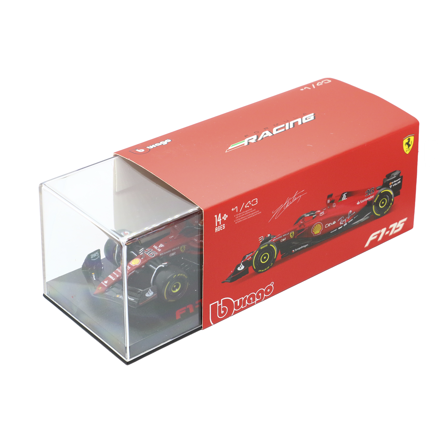 (2022) F1 Die-cast Ferrari F1-75 #16 Charles Leclerc 1:43