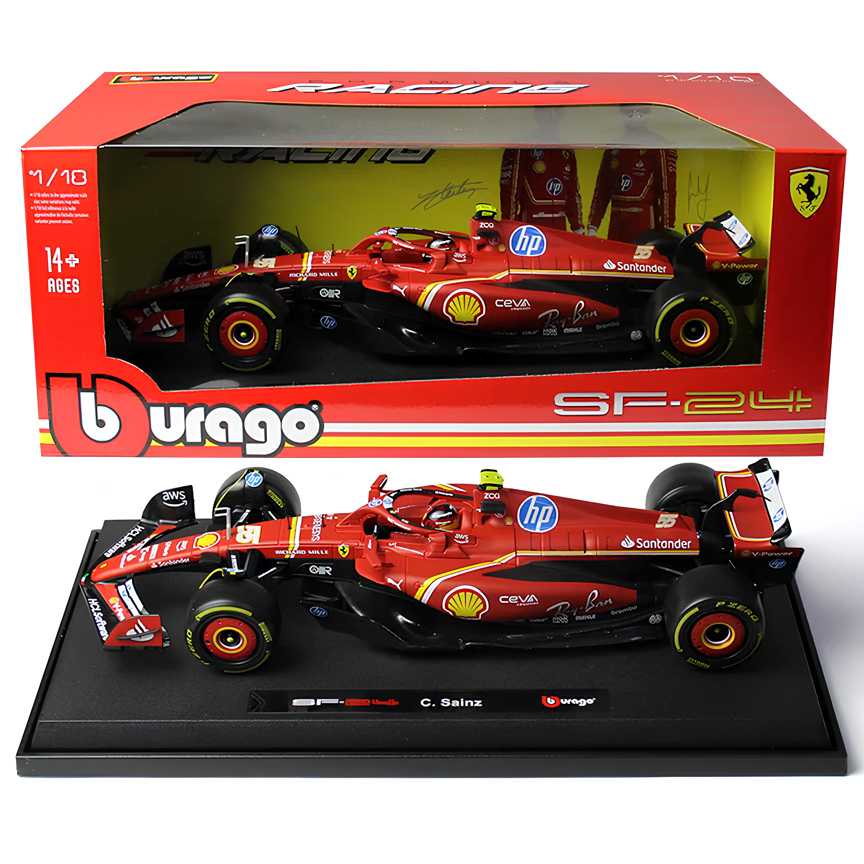 (2024) Die-cast Fórmula 1 Ferrari SF-24 1:18