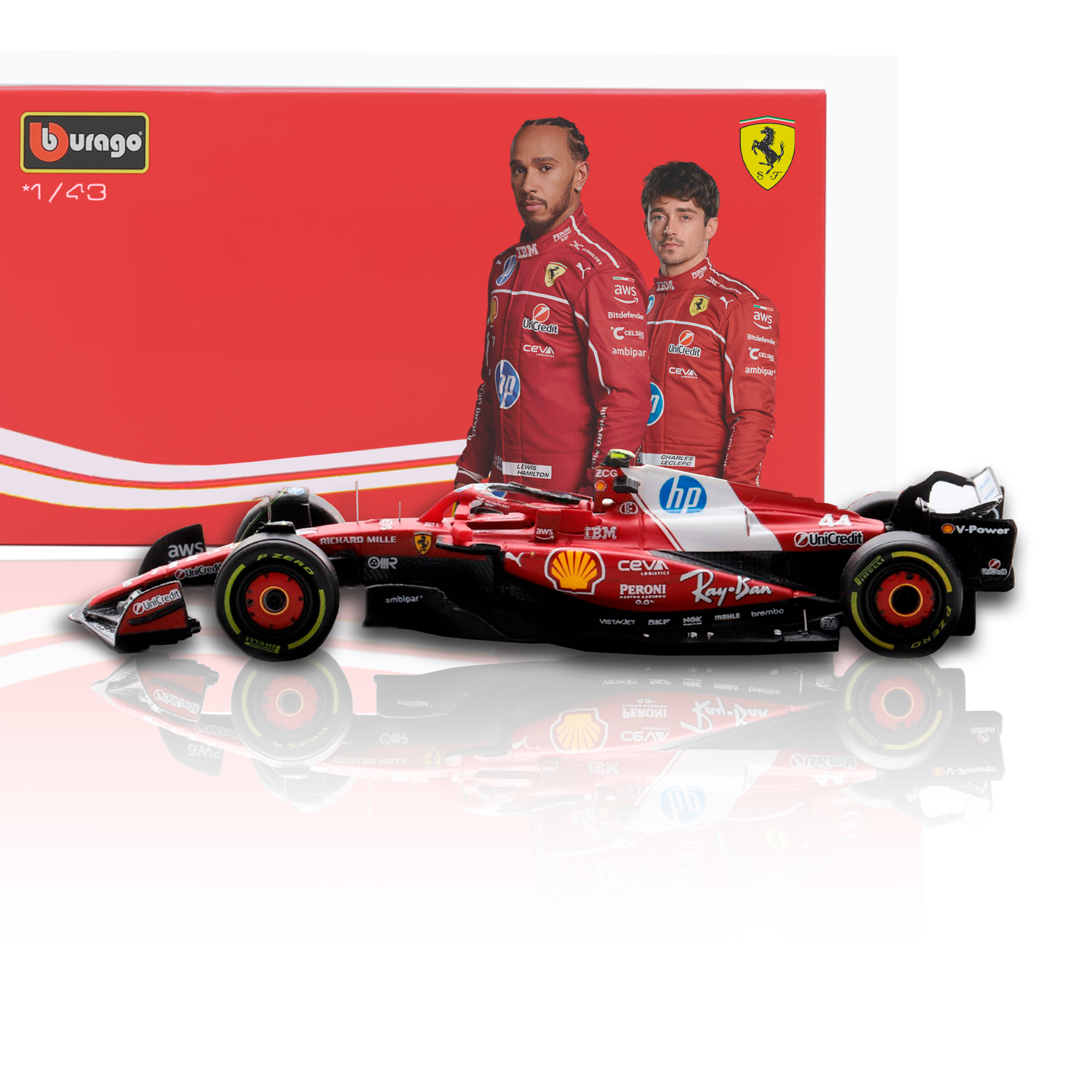 (2025) F1 Miniatura Scuderia Ferrrari SF-25 1:43