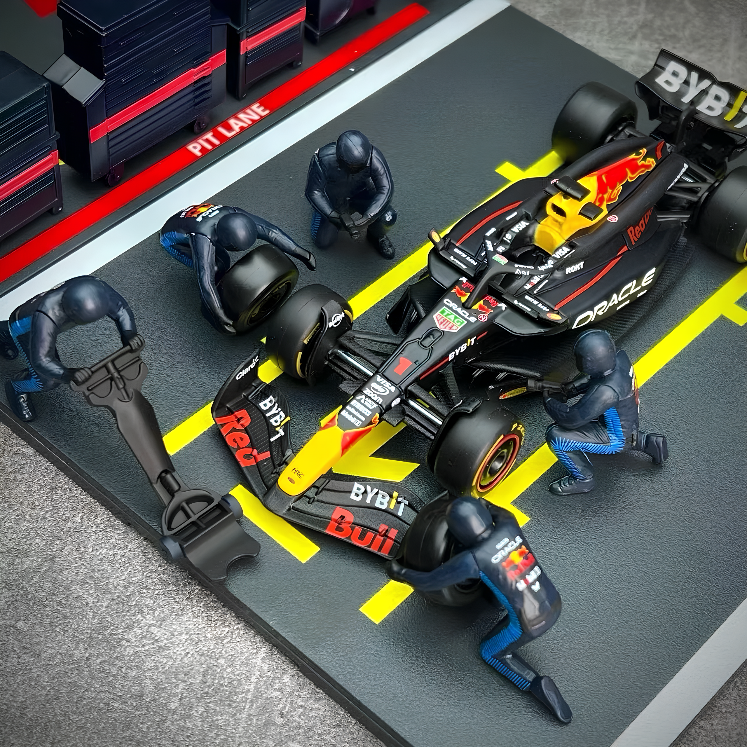 (2024) F1 Die-cast Boxes Pit Pass Escala 1:43