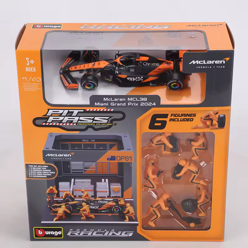 (2024) F1 Die-cast Boxes Pit Pass Escala 1:43