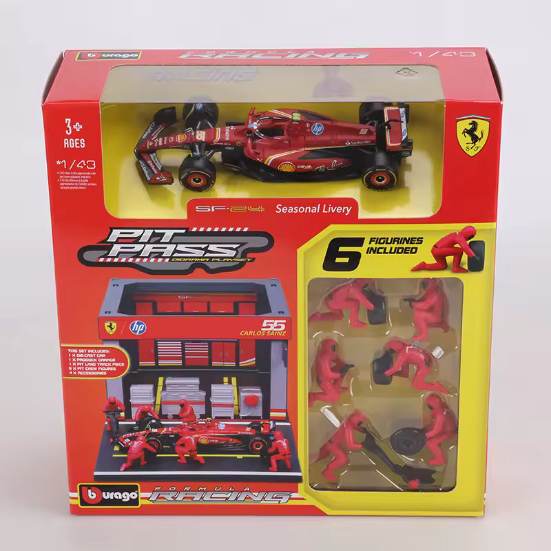 (2024) F1 Die-cast Boxes Pit Pass Escala 1:43