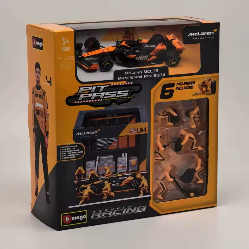 (2024) F1 Die-cast Boxes Pit Pass Escala 1:43