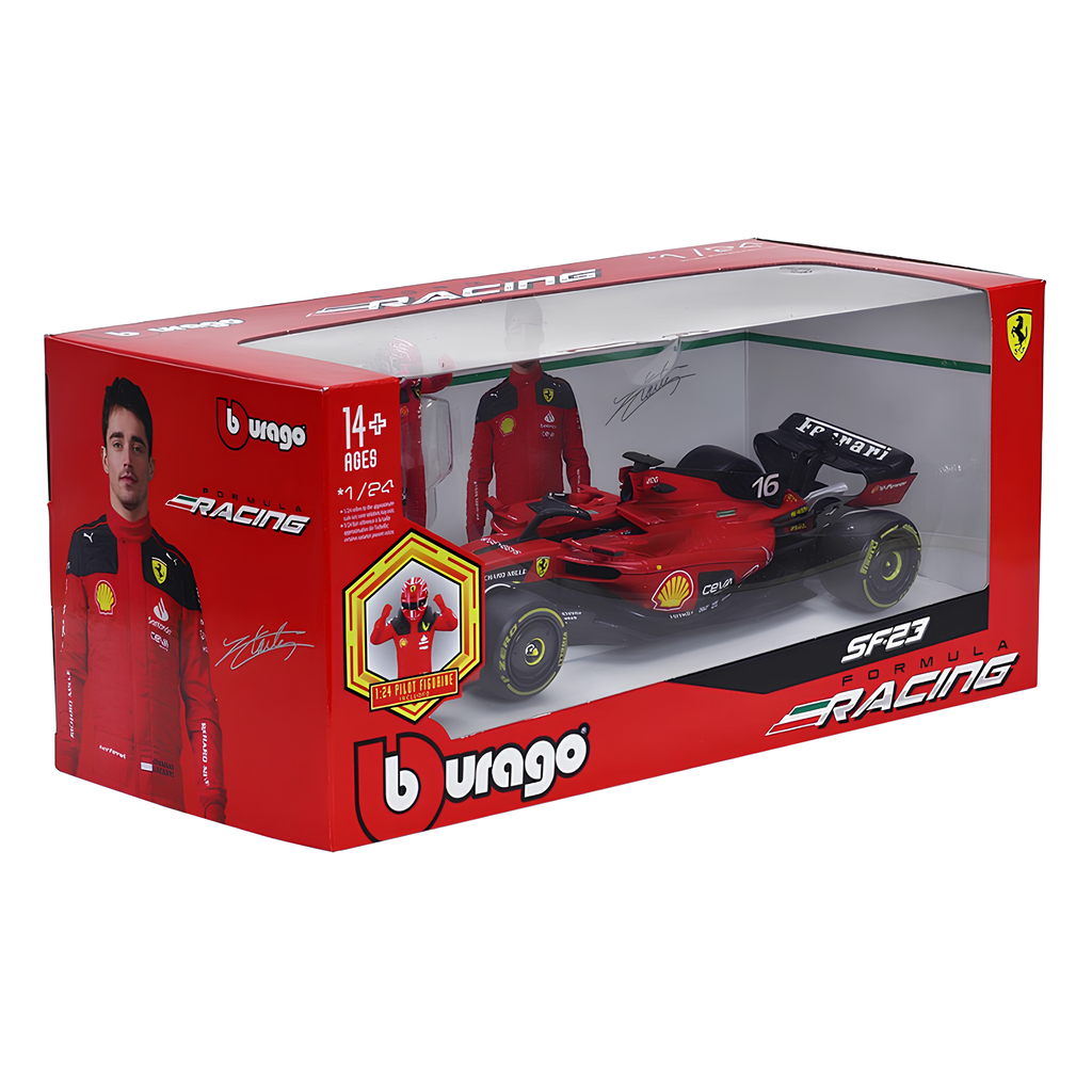 (2023) F1 Die-cast Ferrari SF-23 #16 Charles Leclerc 1:24 + Piloto
