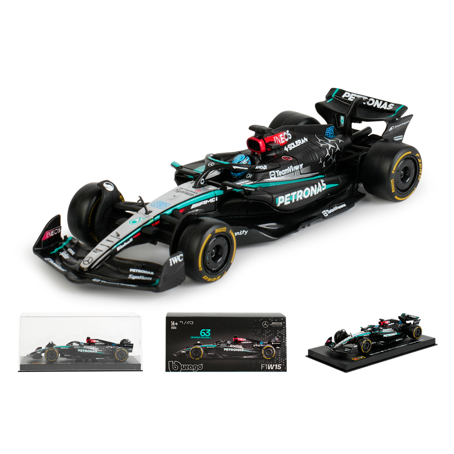 (2024) F1 Die-cast Mercedes W15 Performance 1:43